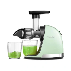 Бавна сокоизстисквачка Amzchef ZM1501 150W в зелен цвят