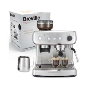 Еспресо машина от неръждаема стомана Breville Barista Max VCF126X-01 с портафилтър