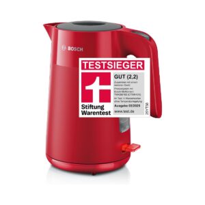 Червена електрическа кана Bosch MyMoment TWK2M164 с мощност 2400W