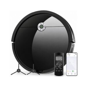 • Интелигентна прахосмукачка робот Vexilar Cleanova W6 в черен цвят с дистанционно управление от Rebox.bg