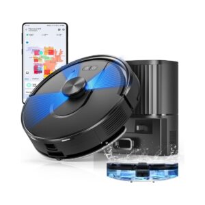 Бяла прахосмукачка робот Vexilar Cleanova W11 със самоизпразваща се станция за отпадъци от Rebox.bg
