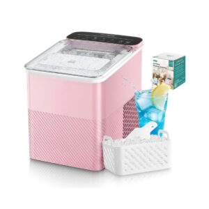Преносим черен ледогенератор Fohere 150W с ергономична дръжка за носене.